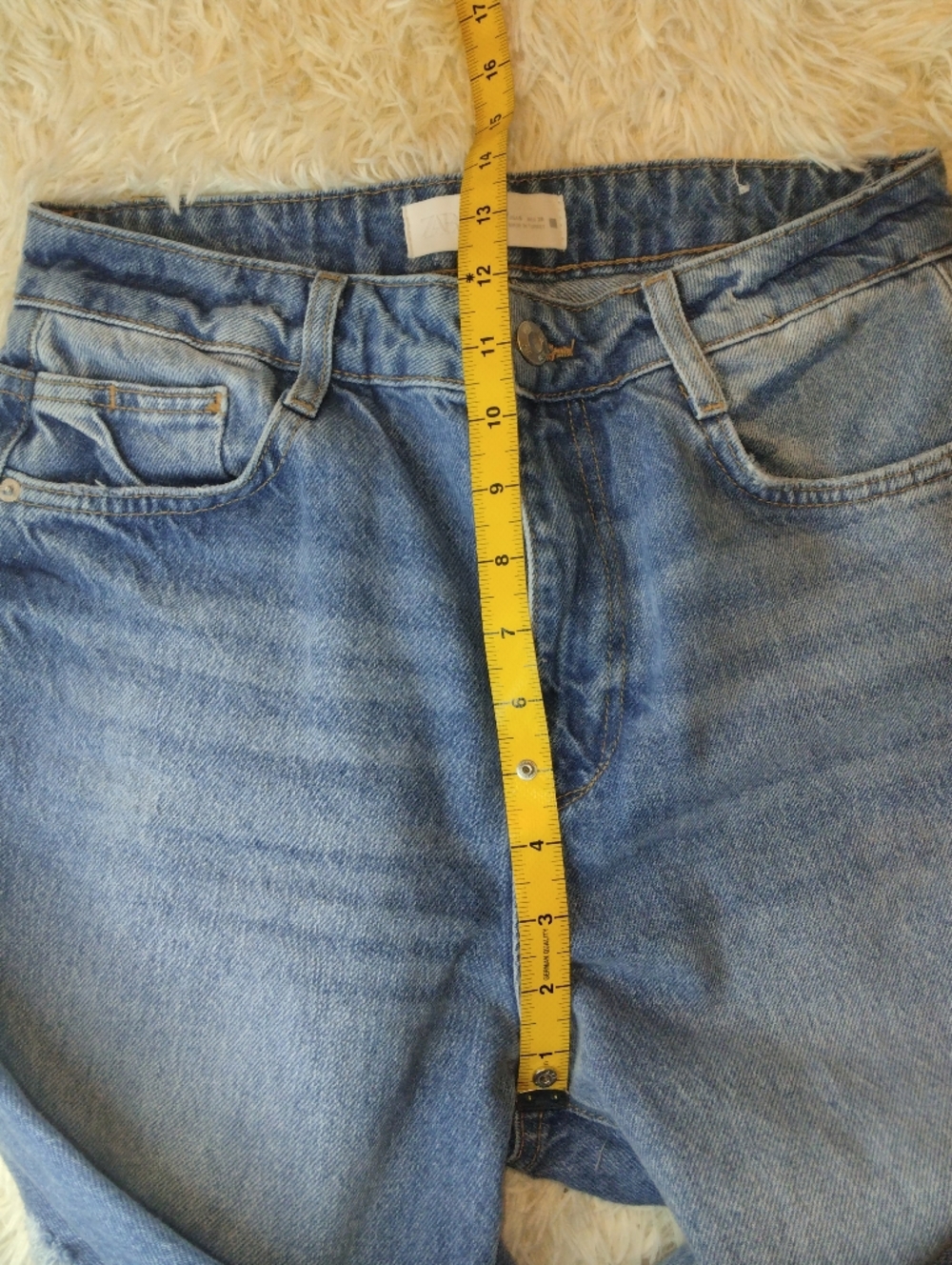 ZARA Ripped Mom Fit Jean Size 6 - Picture 9 of 10